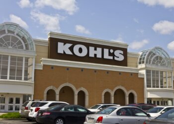 Exterior view of a Kohl's retail store featuring the store's name prominently displayed.