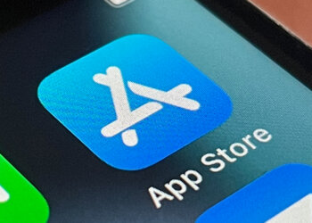Close-up view of the App Store icon displayed on a mobile device screen.